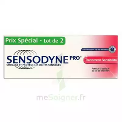 Sensodyne Pro Dentifrice Traitement Sensibilite 75ml X 2 à Sarrebourg