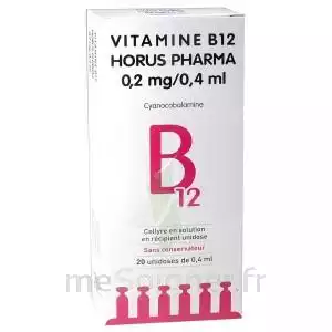 Vitamine B12 Horus Pharma 0,05 % Collyre Sol En Récipient Unidose 20unid/0,4ml à Sarrebourg