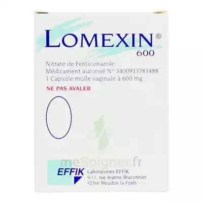 Lomexin 600 Mg Caps Molle Vaginale Plq/1 à Sarrebourg
